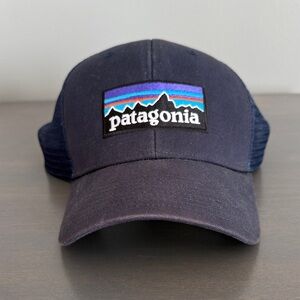 Patagonia Dark Blue Mesh Cap